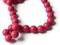 96 8mm Pink Round Vintage Plastic Beads 30 Inch Full Strand Ball Beads